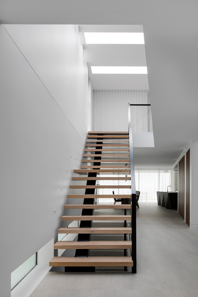 Inspiration for a large contemporary staircase in Sydney.