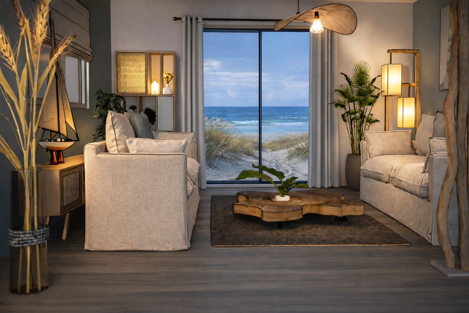 PROJET aménagement Séjour/Salon bord de mer