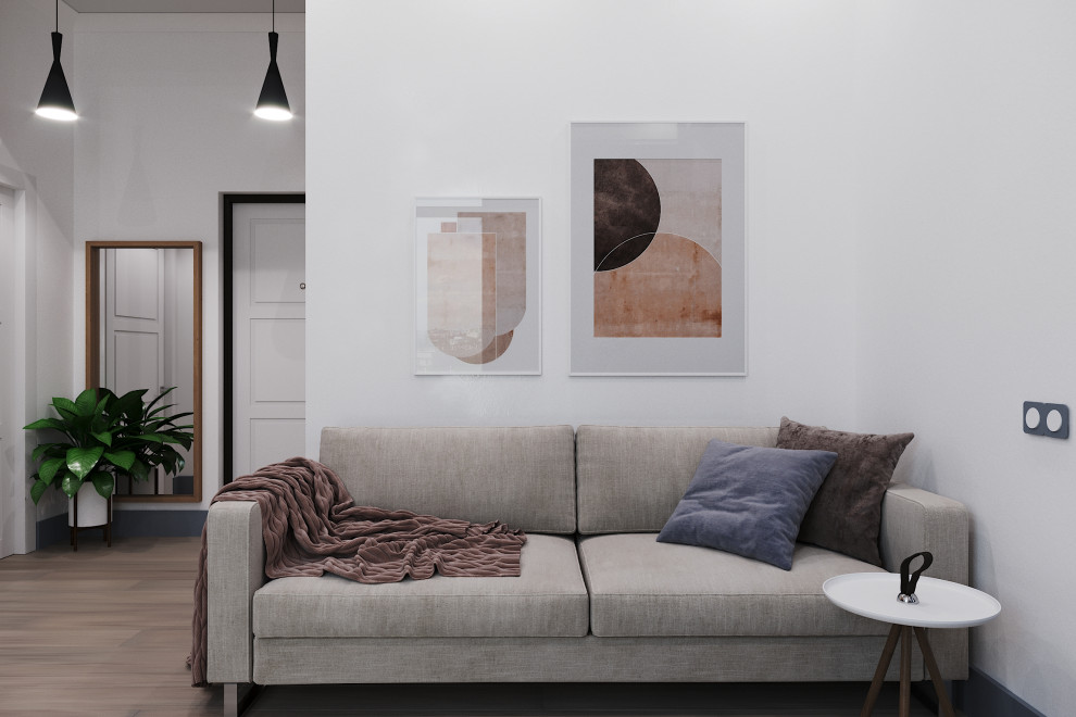 Квартира в Скандинавском стиле для молодой семьи в Сталинке