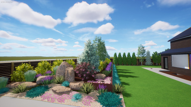 Landscape Design Samples transitional-rendering