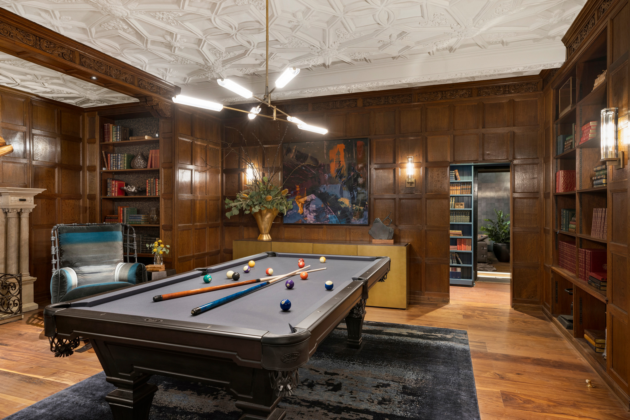 ASID MN Design Home 2024 - 17th Century Billiards Room