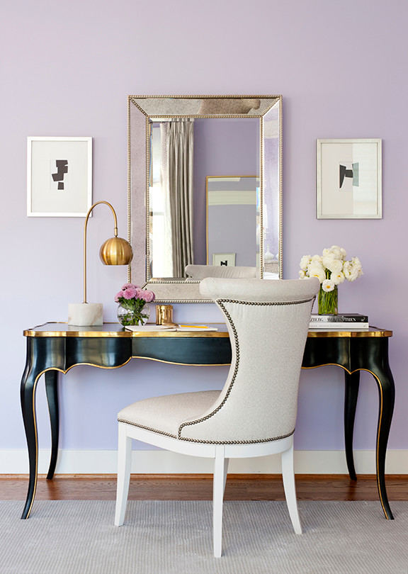 Inspiration for a transitional bedroom remodel in DC Metro