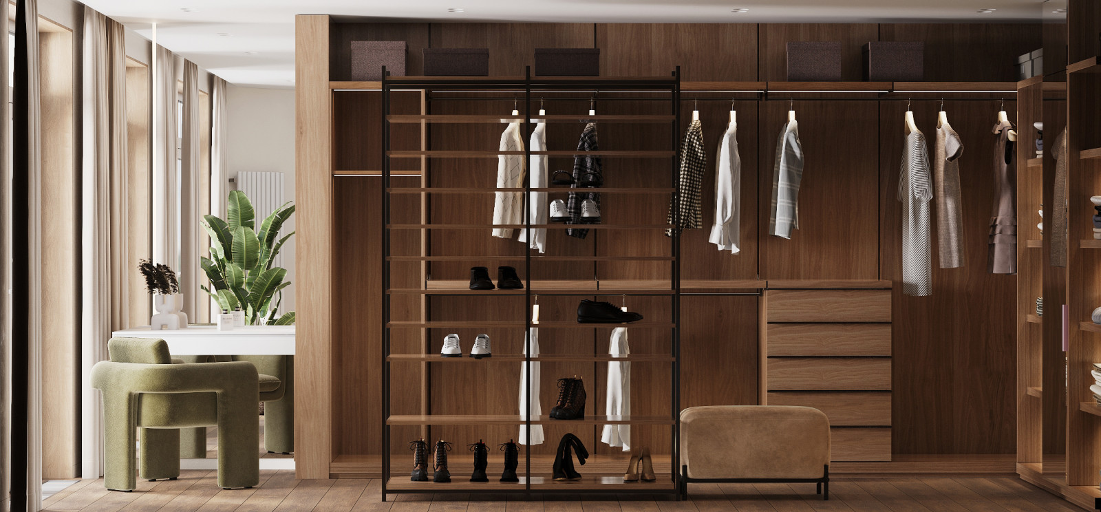 Квартира в экостиле.Мастер-спальня.