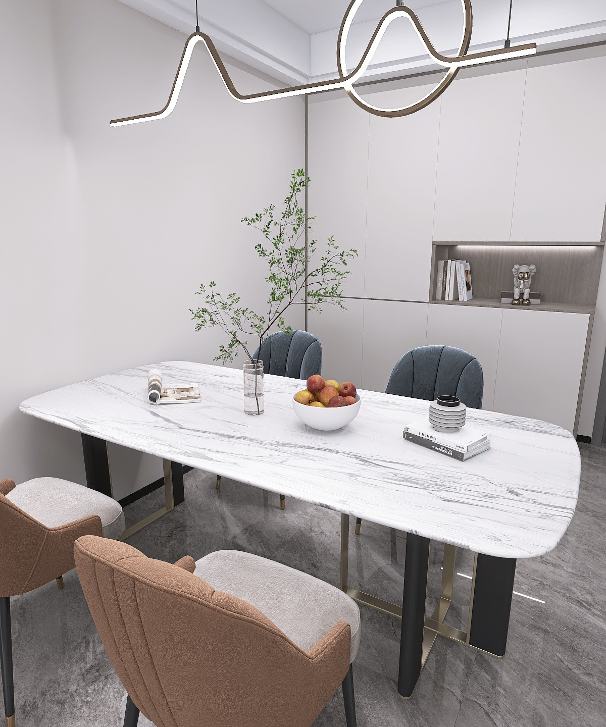 Конкурсная работа 70 кв.м. (кухня-гостиная)