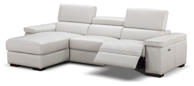 Fabia Italian Leather Sectional Sofa With Recliner Fabia Italian Leather Sectional Sofa With Recliner Left Hand Facing