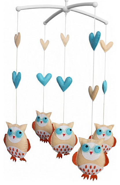 Baby Bed Hanging Bell Mobile Cartoon Owls Musical Crib Mobile Craftsman Baby Mobiles By Blancho Bedding
