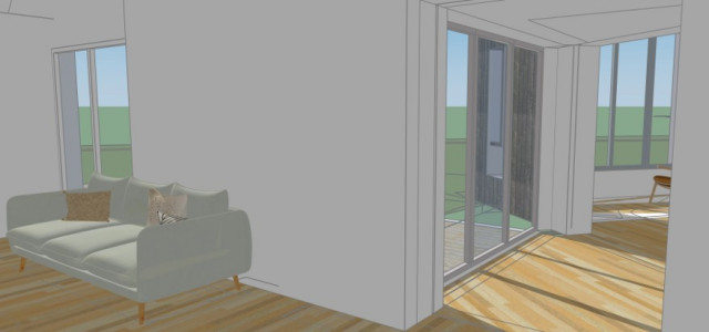Extension d'une maison stile-marinaro-salotto