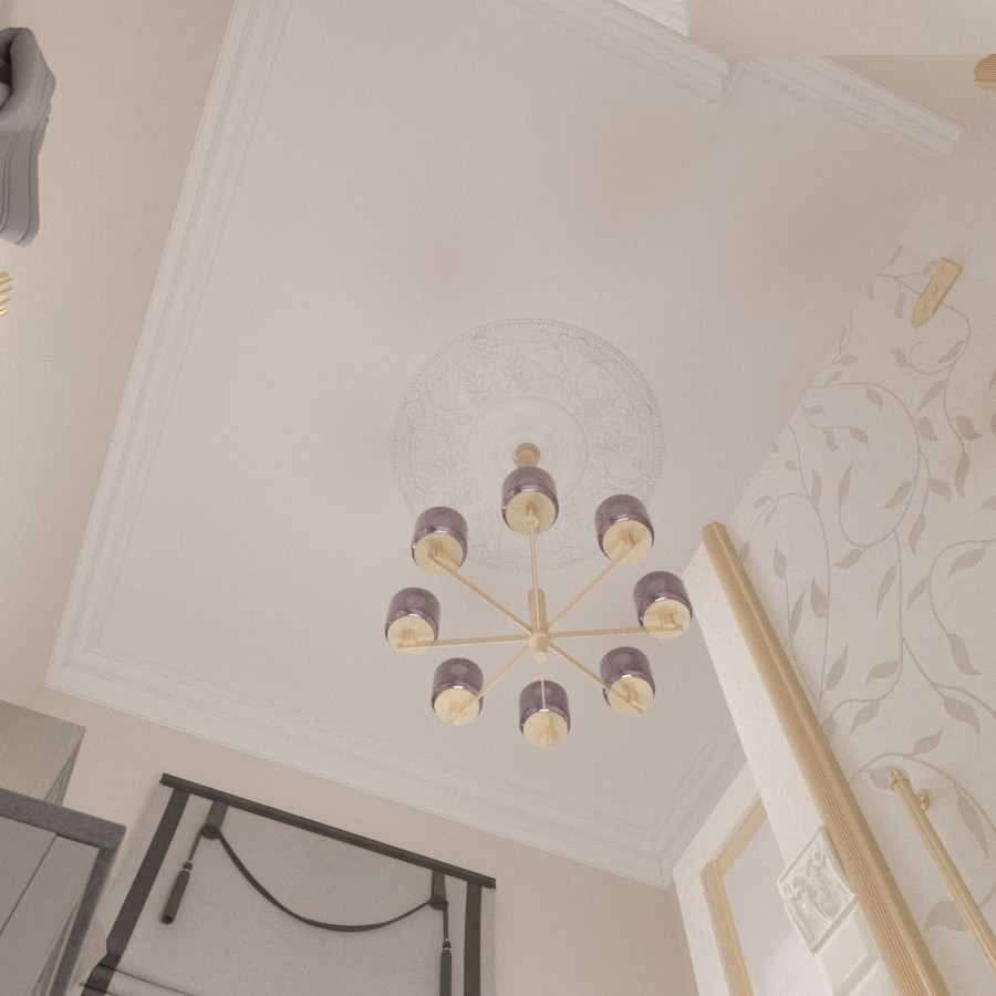 Квартира на Спиридоновке. Дизайн санузла в парижском стиле