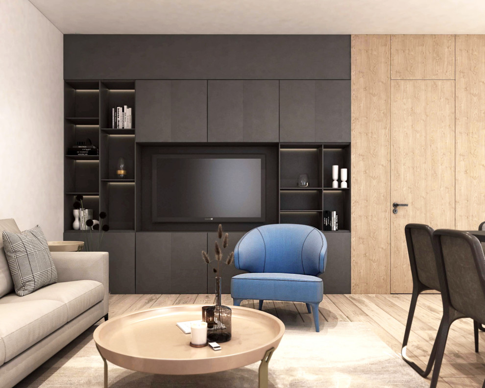 Гостиная в ЖК "Пресня Сити"