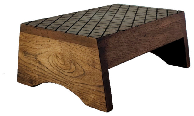 Wood Step Stool Custom Handmade Bed, Wooden Bed Stool