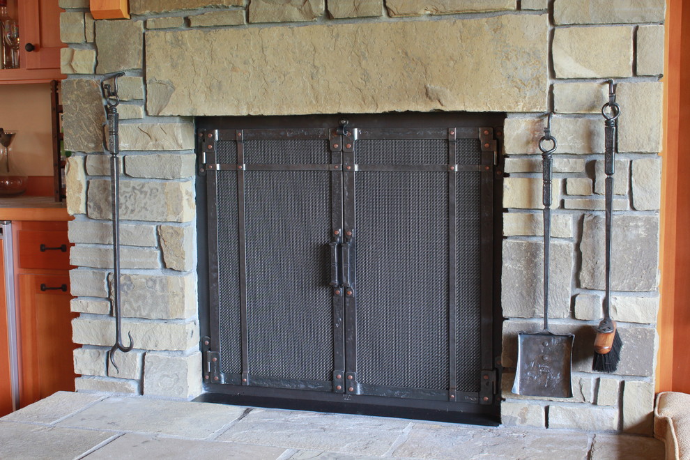 Hand Forged Fireplace Doors Other By Ponderosa Forge And Ironworks