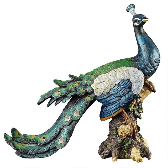 Palace Peacock Garden Statue - Contemporary - Garden Statues And Yard ...