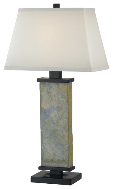 Hanover Table Lamp, Natural Slate Finish
