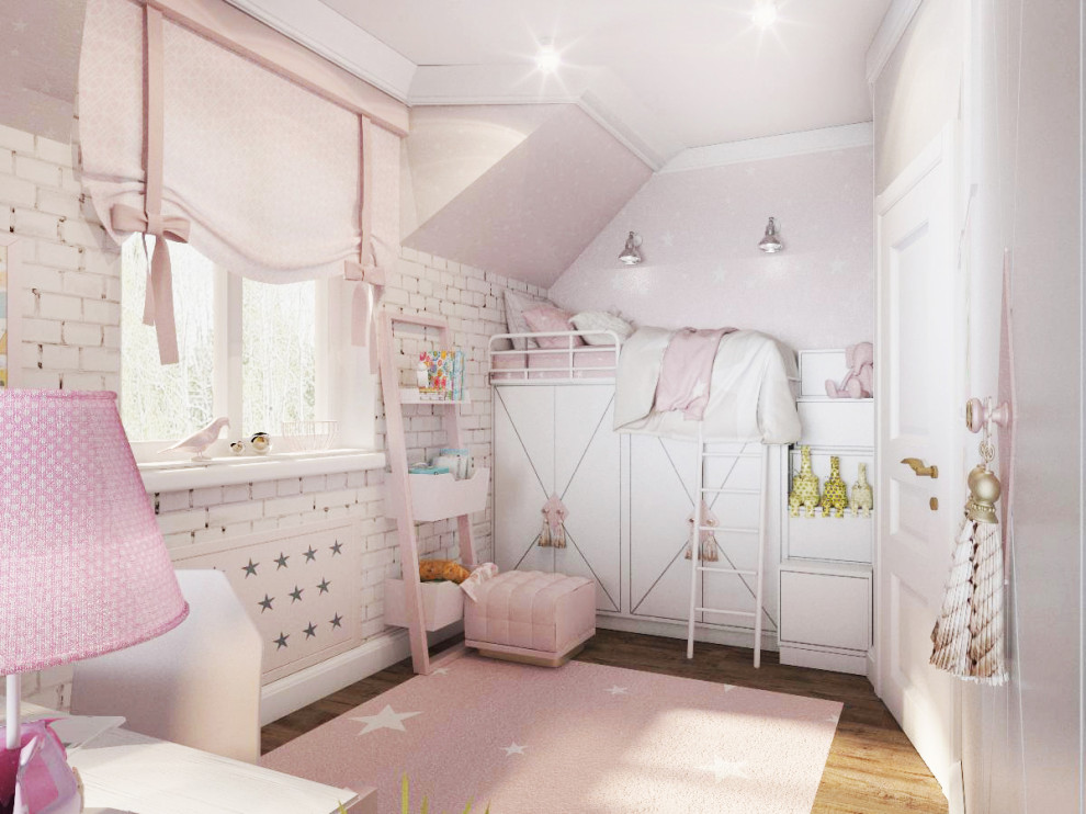 дестские комнаты в мансардных помещениях