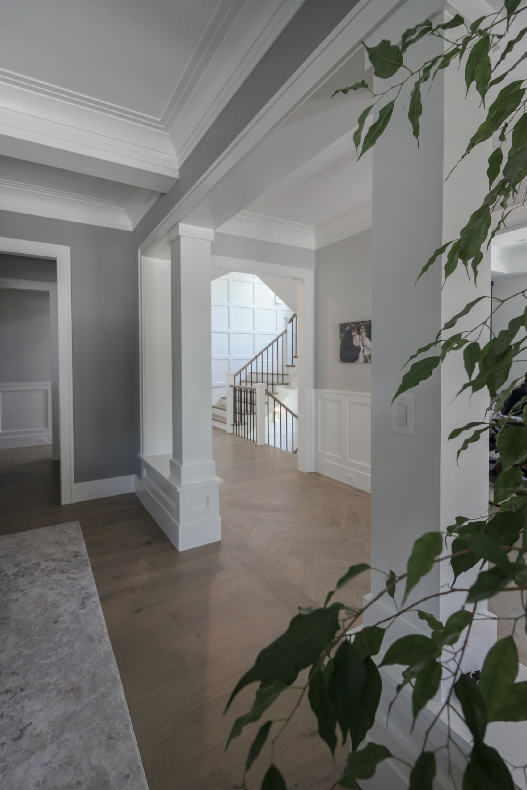 87_Welcoming and Functional Contemporary U-shaped Staircase, Arlington, VA 22207