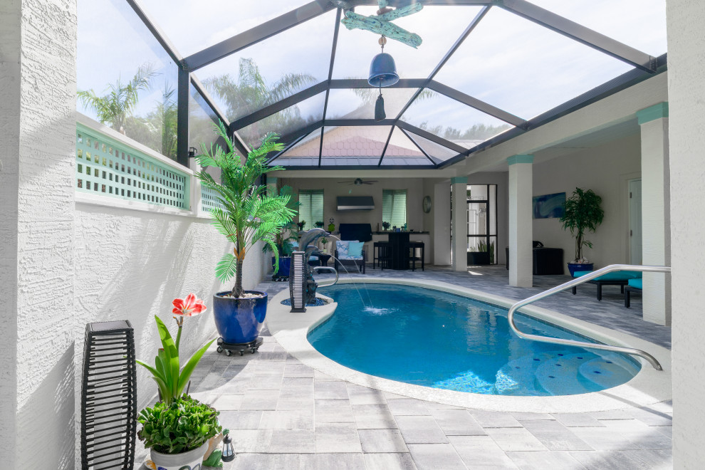 Travertine Pavers Pool Deck