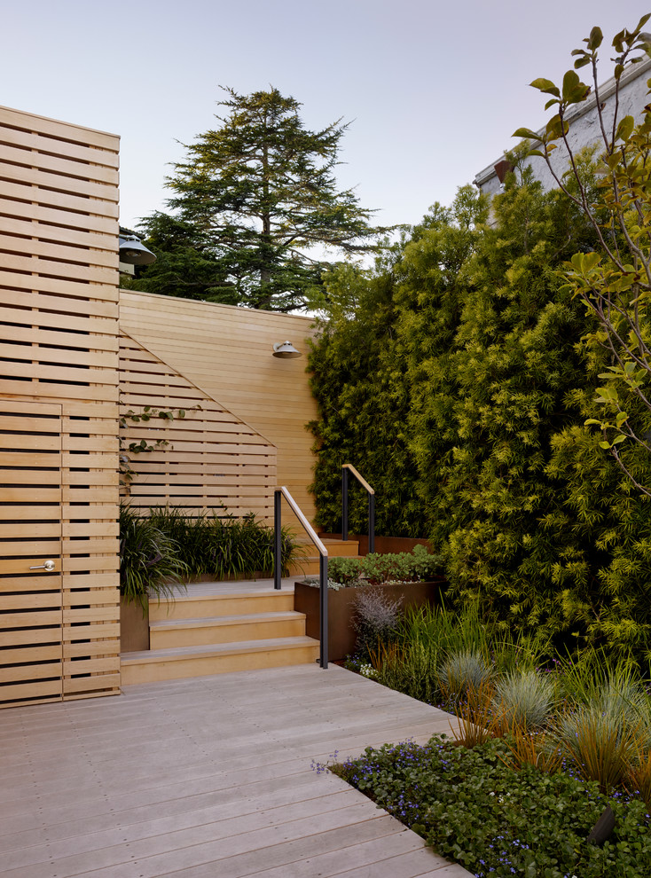 This is an example of a deck in San Francisco.