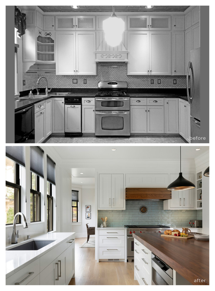 Inspiration for a transitional kitchen remodel in Minneapolis
