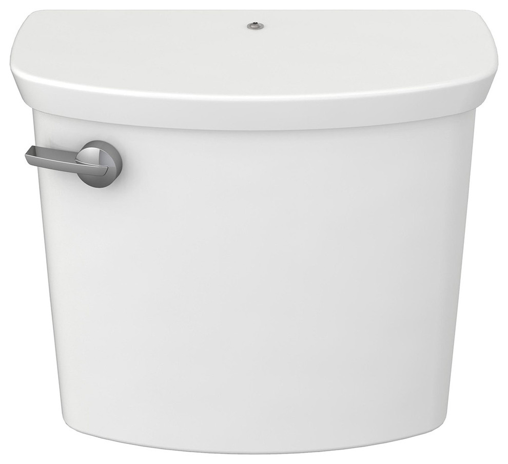 Glenwall VorMax Toilet Tank, LeftHand Lever, Tank Cover Locking Device