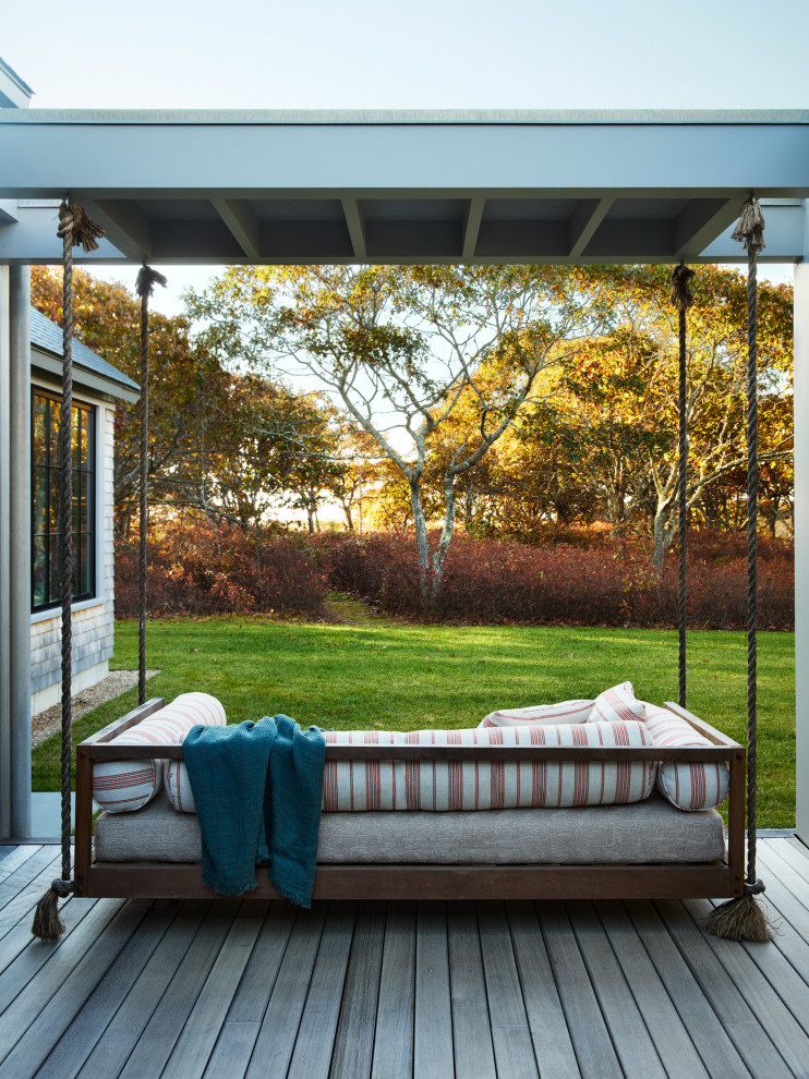 Inspiration for a coastal deck remodel in Boston