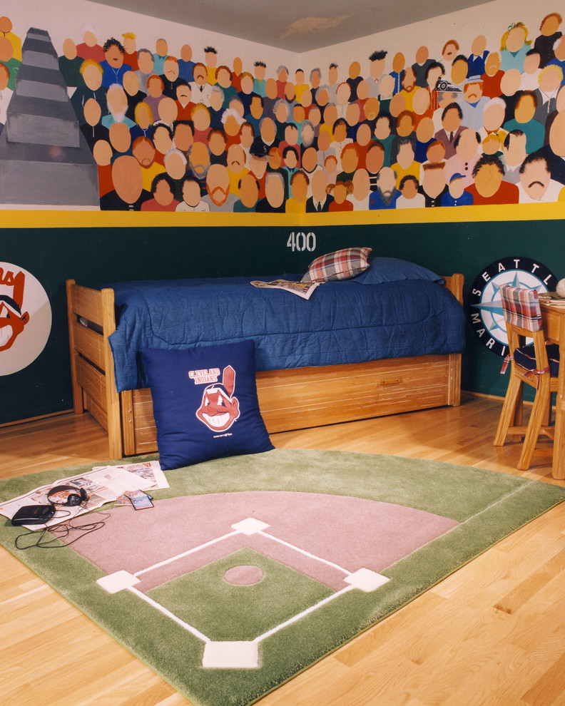 Baseball Theme Bedroom Traditional Kids Columbus by Fine Designs & Interiors, Ltd.
