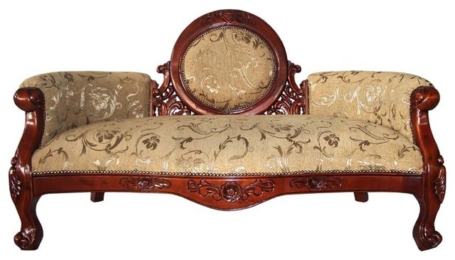 Victorian Cameo Backed Settee