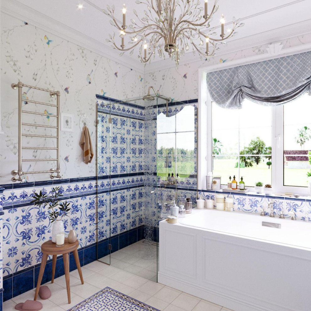 Дизайн проект частного дома в Московской области в стиле современный прованс