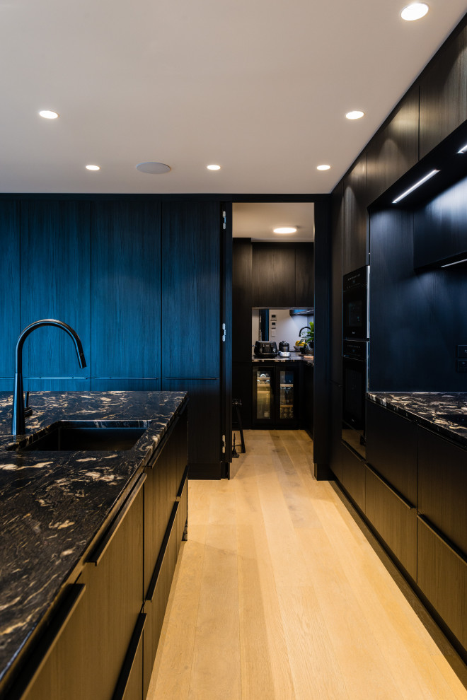Moody Modern New Build with Natural Stone Benches