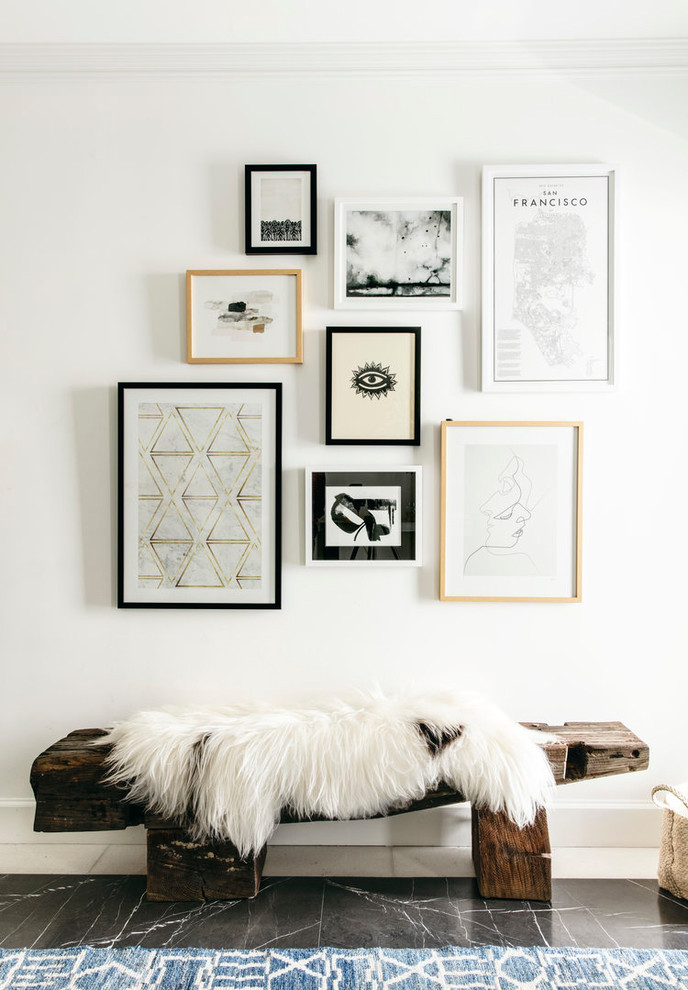 Inspiration for a transitional entryway remodel in San Francisco