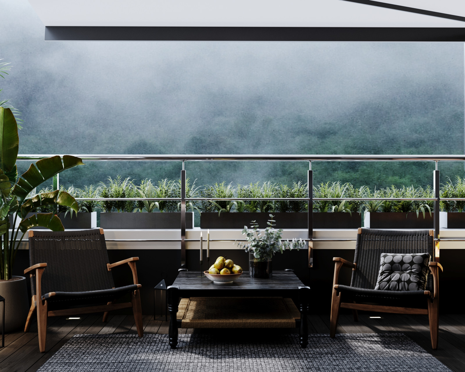 Квартира для холостяка с видом на горы