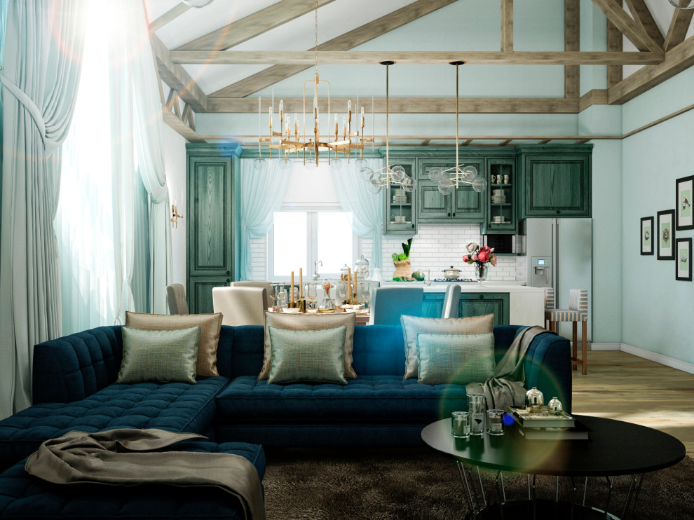 Интерьер загородного дома "Весенняя"