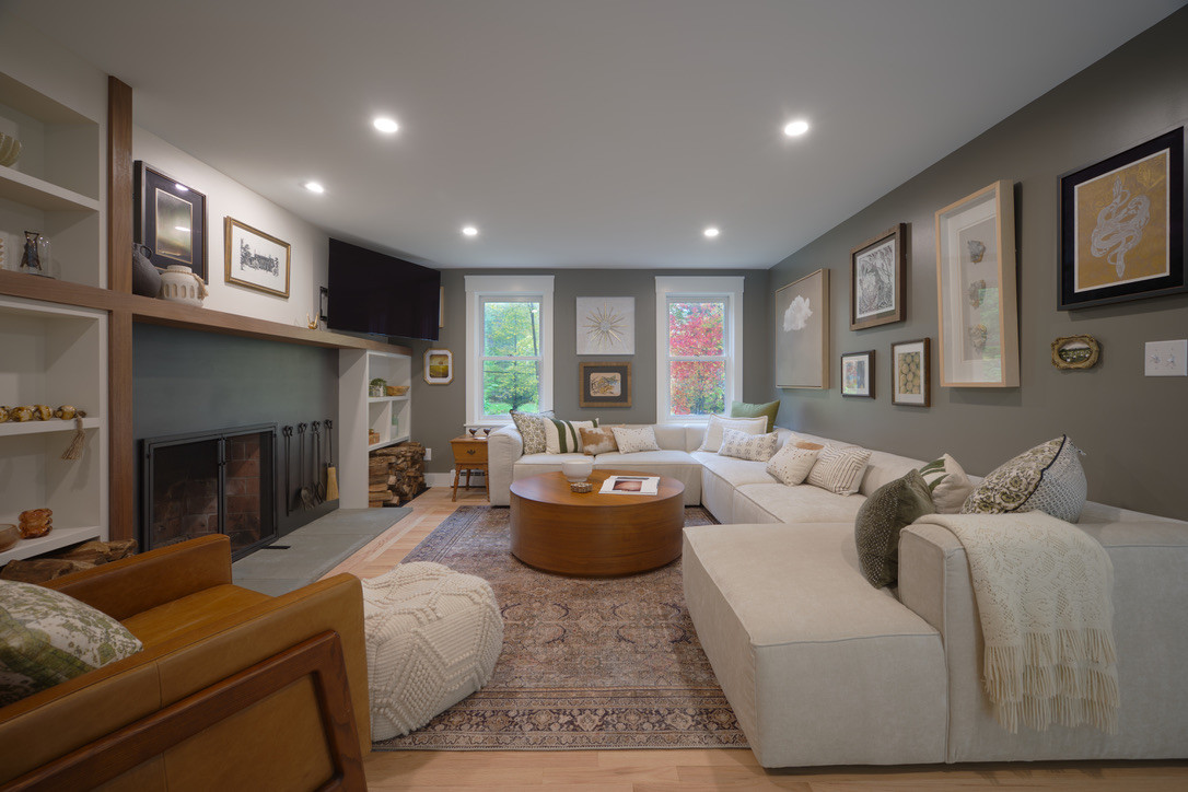 Cozy contemporary den