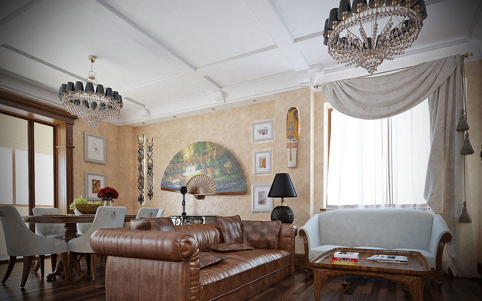 Квартира в восточном стиле с элементами лофта на Большой Филевской 140 м. кв.