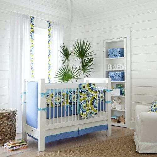 Lime Solar Flair Crib Bedding Collection By Carousel Designs