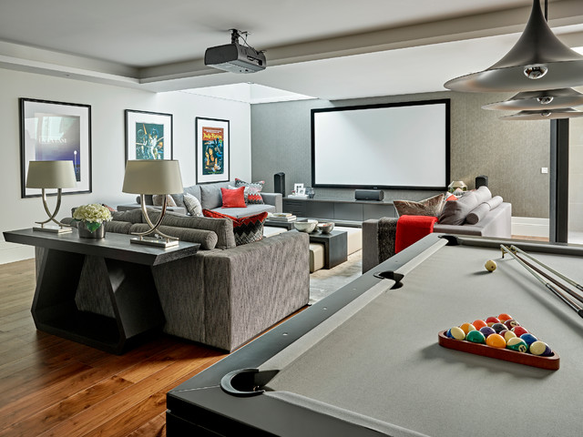 Barnes Transitional Home Cinema London By Tailored Living