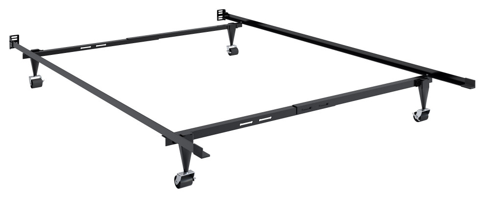 Corliving Adjustable Metal Bed Frame, Twin-Full