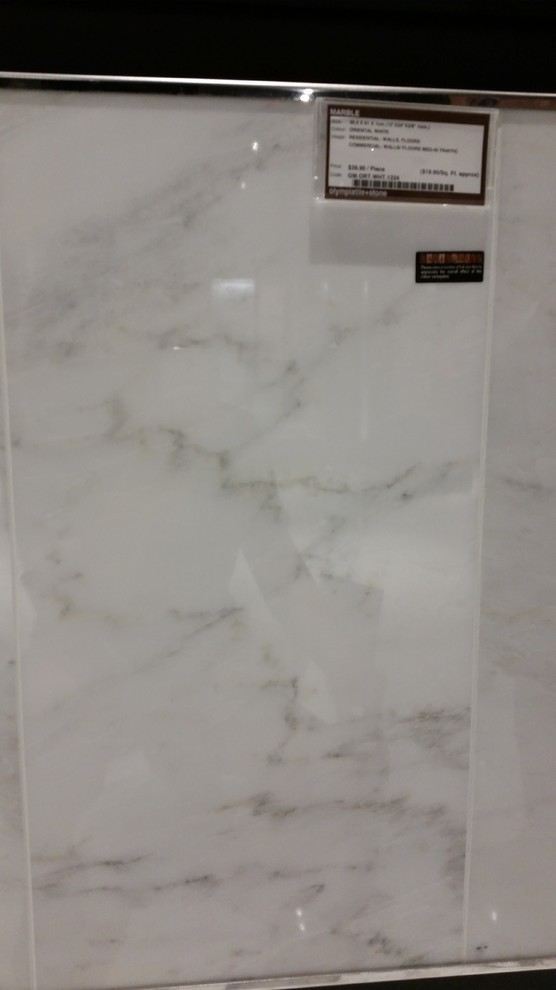 Marble tile for shower vein direction and stacked or staggered
