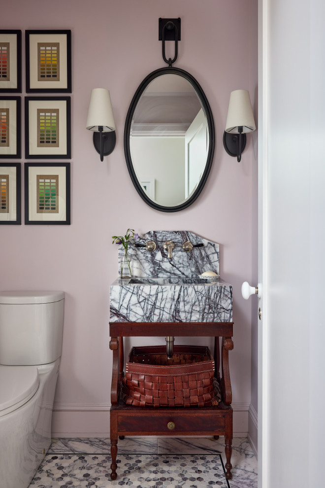 Central Park West Historic House District - Transitional - Powder Room ...