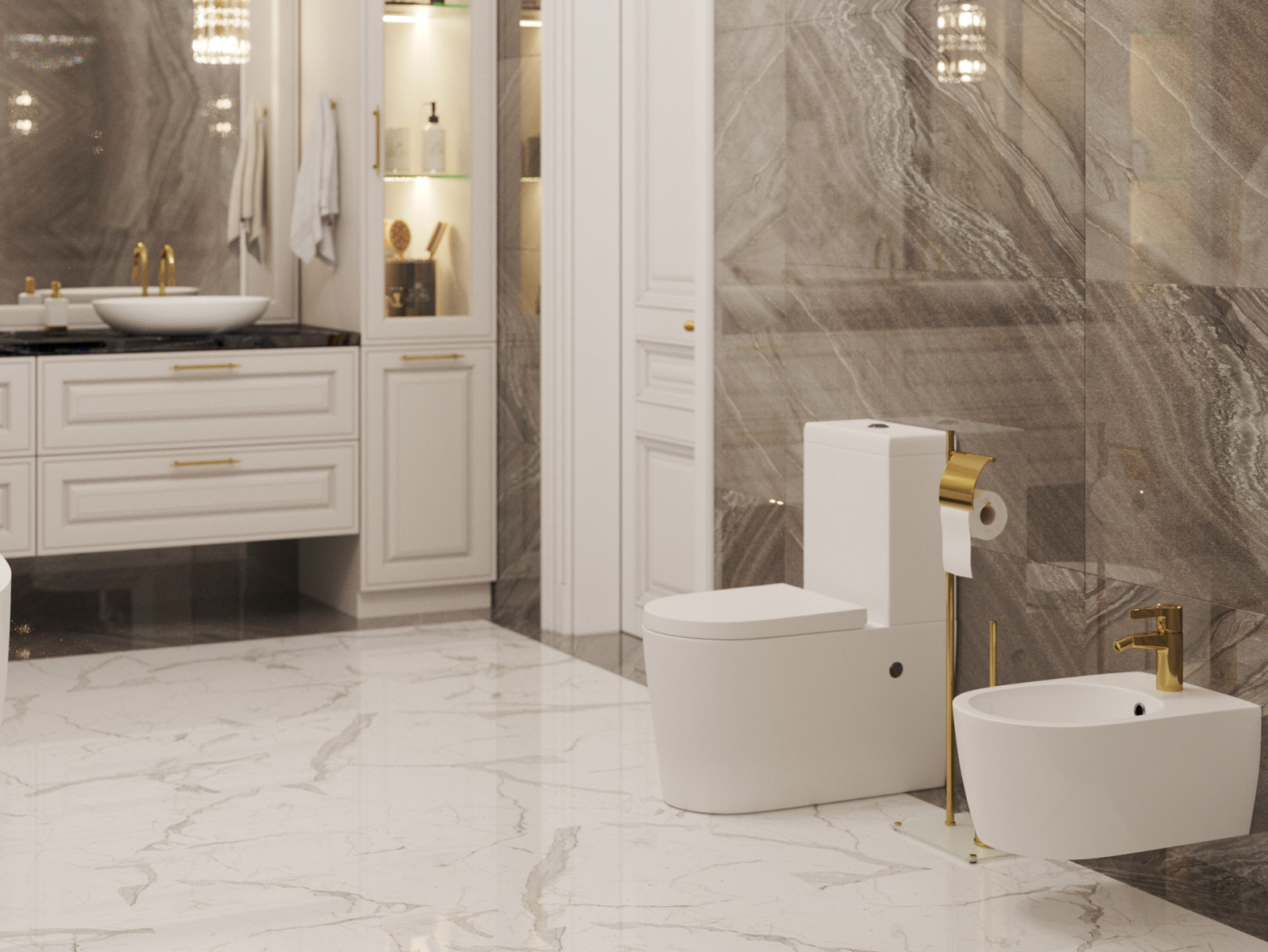 Ванная комната в классическом стиле