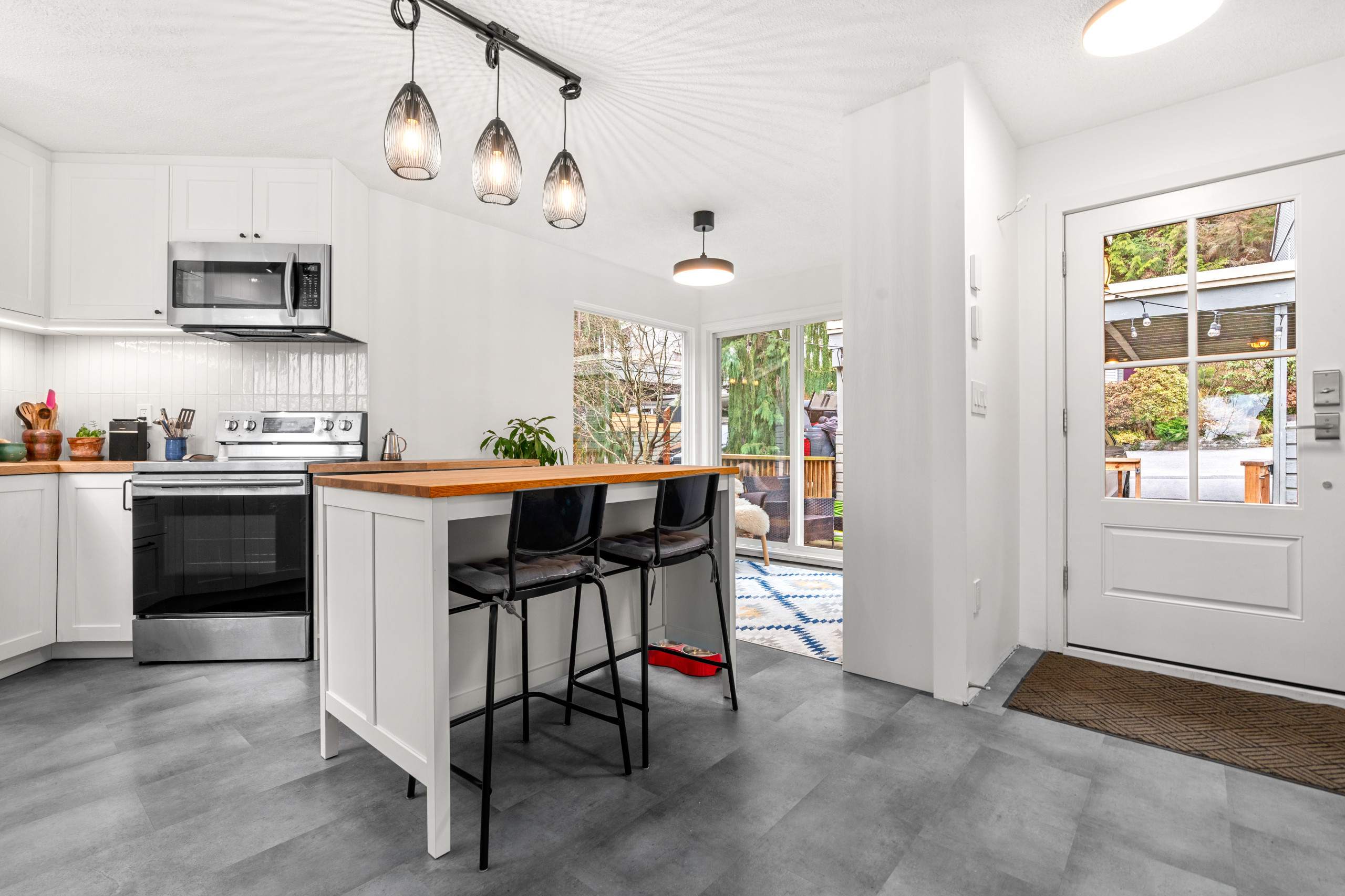 Kitchen Remodel with Butcher Block Counter