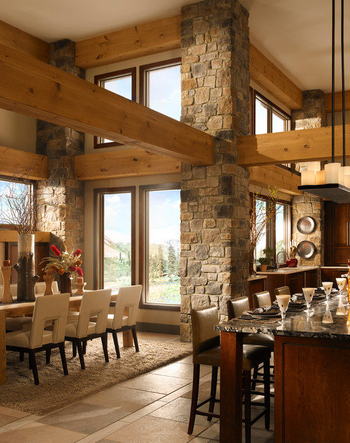 Rustic Stone Kitchen rustik-koek