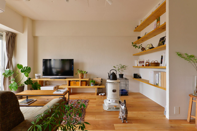 余白をデザインする asiatisch-wohnzimmer