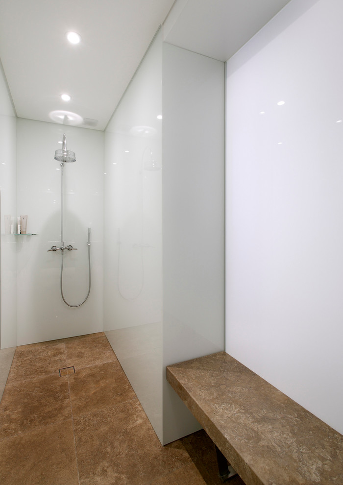 Design ideas for a contemporary bathroom in Sydney.