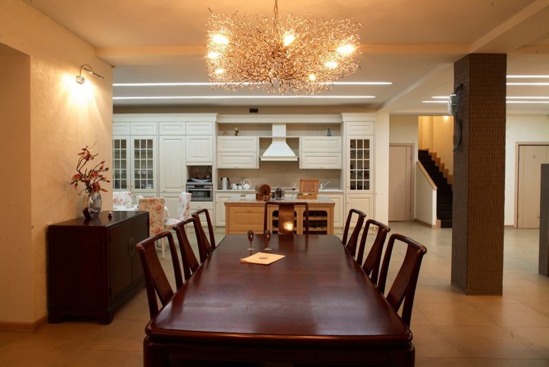 Дизайн интерьера коттеджа в поселке "Галактика"