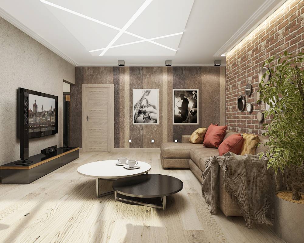 Проект интерьера квартиры в современном стиле, ул. Космонавтов, 105 м.кв.