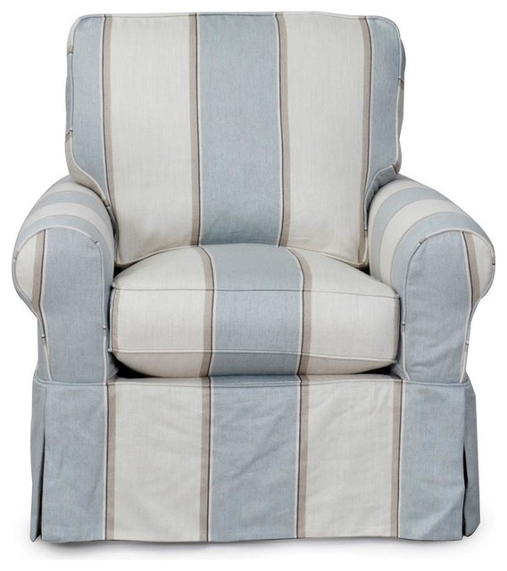 blue swivel rocker chair
