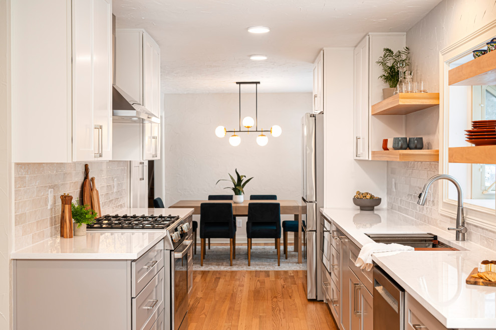 Inspiration for a transitional kitchen remodel in Indianapolis