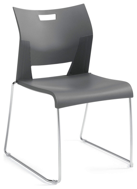 Chairs For Office - Harmoni Armless Office Chair, Platinum