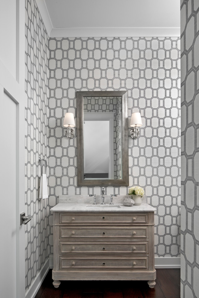 Pine Street - Transitional - Powder Room - Sacramento - by Marianne ...