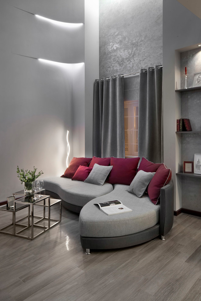 Двухэтажная квартира в современном стиле